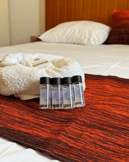 KAP Home bedroom amenities and toiletries, Chios